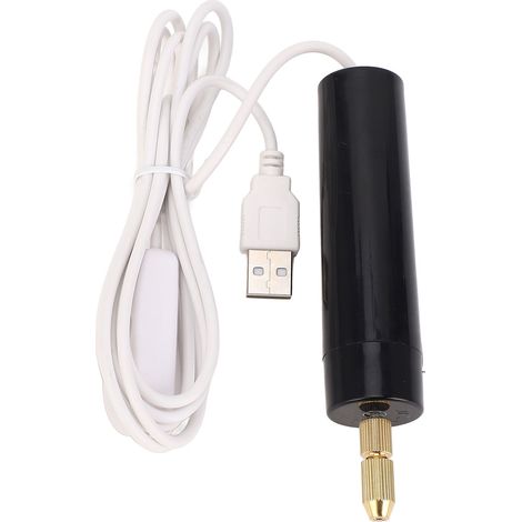 Mini perceuse électrique multifonctionnelle portable USB, vitesse à vide de 11 000 tr/min, pour la résine et les loisirs créatifs (1/5)