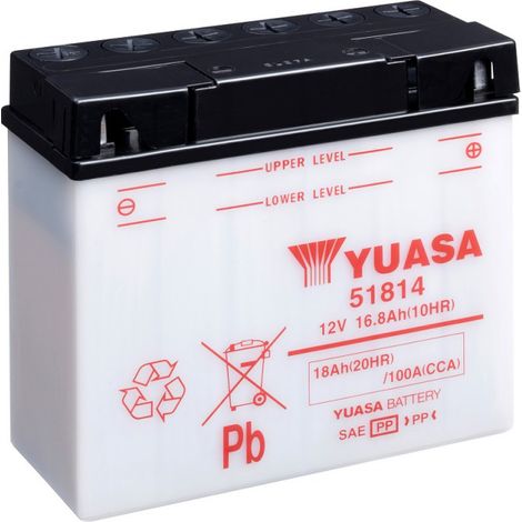 Batterie moto YUASA 51814 12V 18AH 100A (1/3)