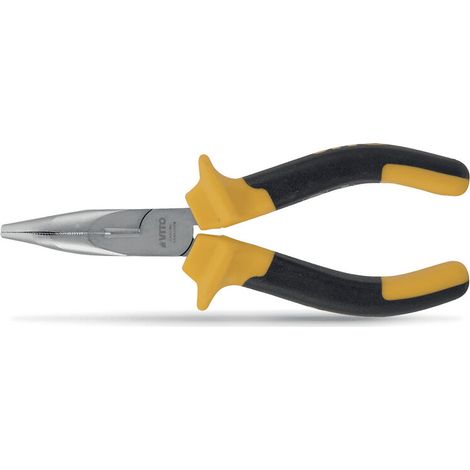 Pince à becs coudés manche bi matière 150mm - CENTRAL LOBAO