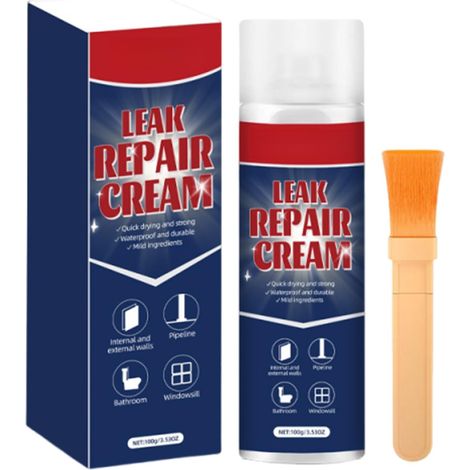 Agent De Revêtement Imperméable Transparent, Membrane Etanche Liquide et Isolante, Liquide Étanchéité Transparents, Revêtements Imperméables Transparents Anti-fuites Intérieure 100g (1/5)