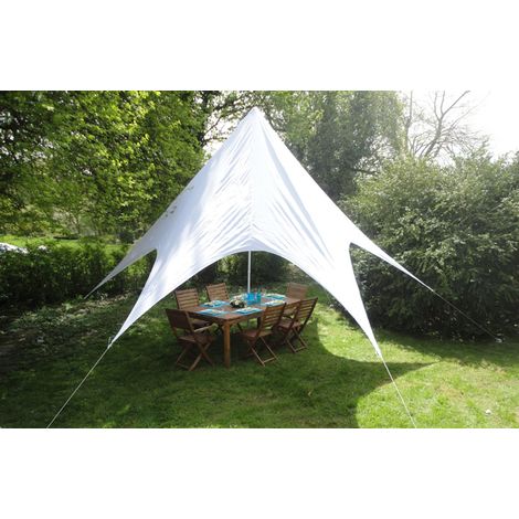 Toiles solaires Tepee 350 x380 cm blanc (1/4)