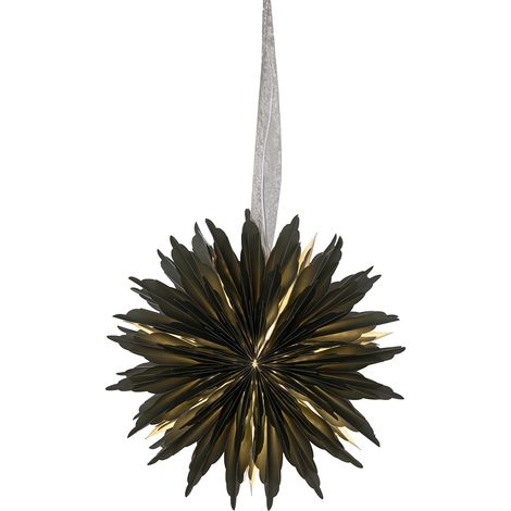 Papierstern Dis, gefranst, grün, Ø 40cm (1/5)