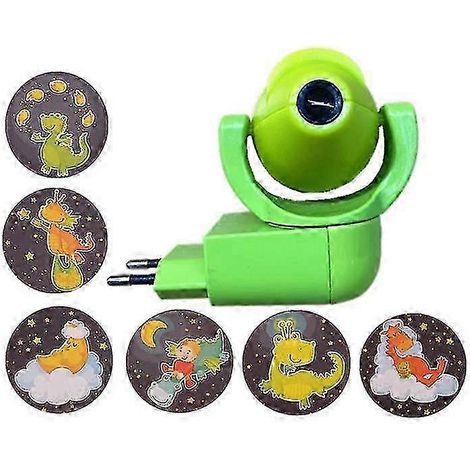 Projecteur d'étoiles et de lunes à LED avec capteur d'images et prise UE, veilleuse idéale pour la décoration de la chambre d'enfant ou de bébé. (1/4)