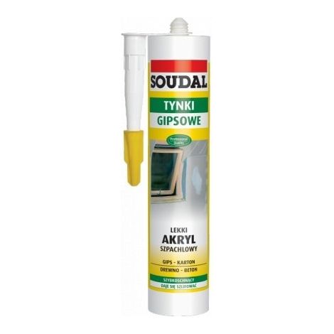 Mastic plastifiant acrylique léger 280 ml blanc