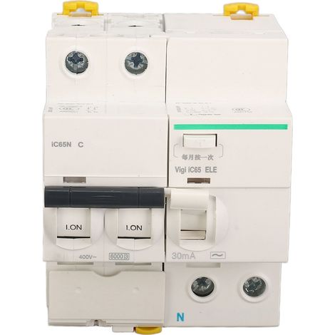 Disjoncteur de sécurité avec protection contre les fuites de courant, interrupteur pneumatique pour bâtiments résidentiels et commerciaux, 400 V CA, 40 A (1/5)