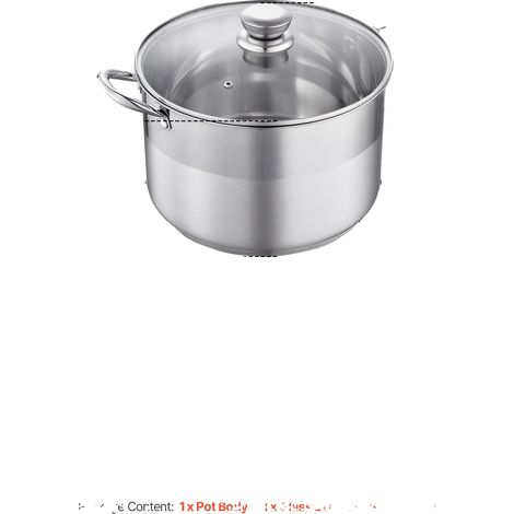 Marmite, Acier Inoxydable 304, Base Composite Multicouche, 12QT (1/2)