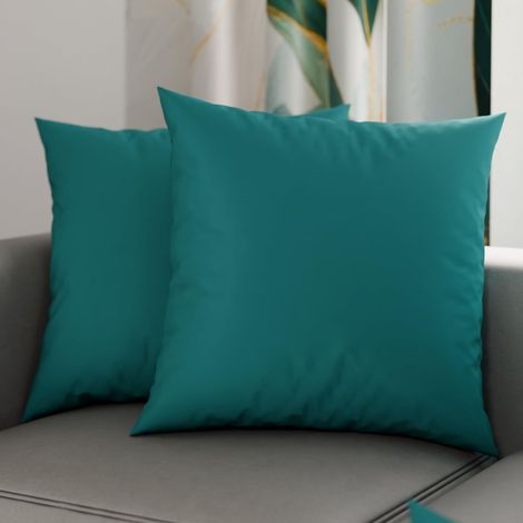 Lot de 2 Taies d'oreiller de Lit 30x30 cm, Housses de Coussin Unies Couleur Tiffany, Taie Oreiller 100% Microfibre Hypoallergénique (1/3)