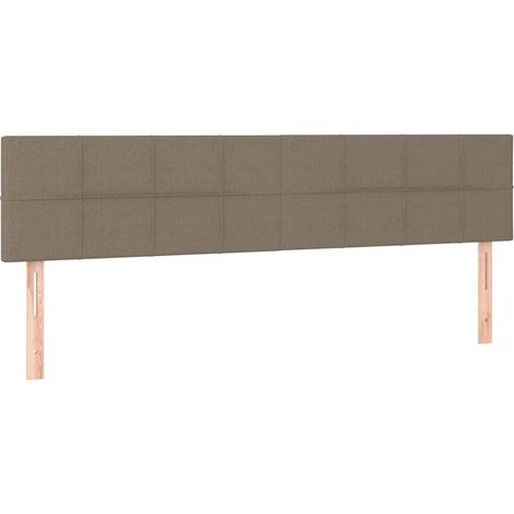 Maison Exclusive - Cabeceros tela gris taupe 180x5x78/88 cm (1/5)