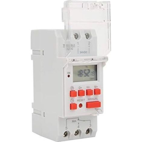 DC 24V 30A Hebdomadaire 12/24hrs Minuterie Interrupteur LCD On Off Contrôle Programmable Relais De Temps, Minuteur (1/4)