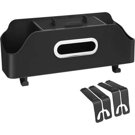 Organizer per sedili posteriori auto in similpelle ABS - Nero