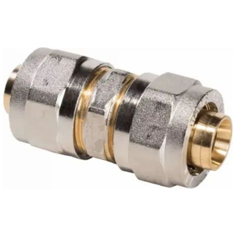 Raccordo diritto tre pezzi intermedio a stringere cromato Ø16 mod. 703L APE RACCORDERIA