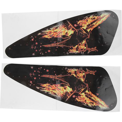 de 2 autocollants 3D universels pour moto protection et (1/4)