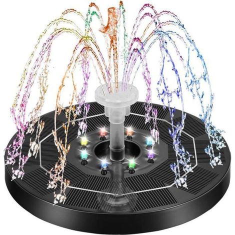Fontaine Solaire 3w Flottante Fontaine Solaire Exterieure De Jardin Fontaine Solaire pour Bassin Ext (1/5)