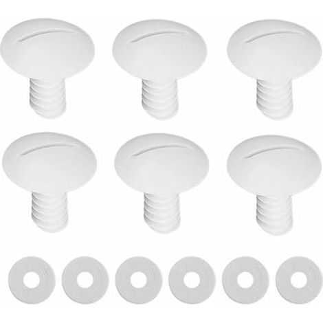 6-Piece Wheel Screw Set with Washers, Part No. C55 C-55 for Polaris 180 280 Pool Cleaner Parts (1/4)