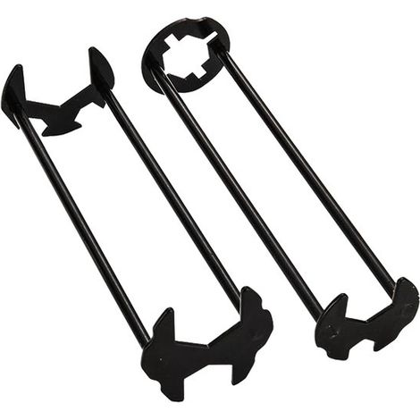 Set mit 2 Inbusschlüsseln für Waschbecken und Armaturen, Vier Waschbecken Set, Hydraulikwerkzeug, Eisen, multifunktional, robust, 7 Größen, unive (1/5)