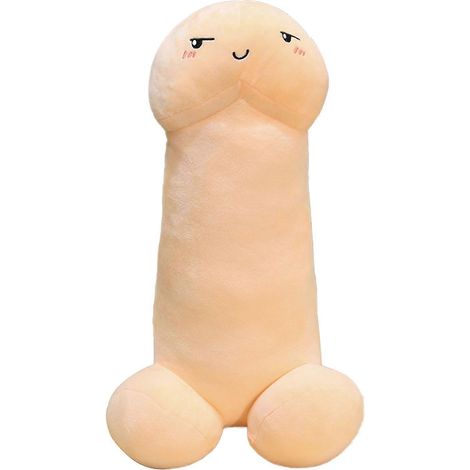 Coussin en peluche Shy Flesh - Jouet décoratif original pour canapé (1/4)