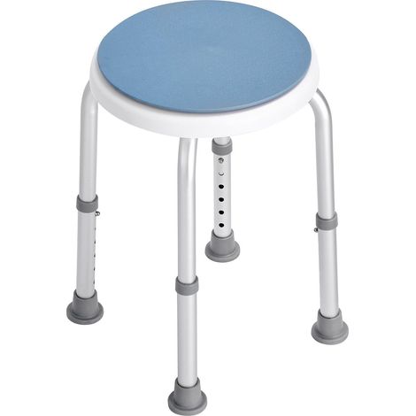 Chaise de douche rotative à 360 degrés,hauteur réglable,tabouret antidérapant pour seniors et personnes handicapées,capacité de 136 kg (1/5)