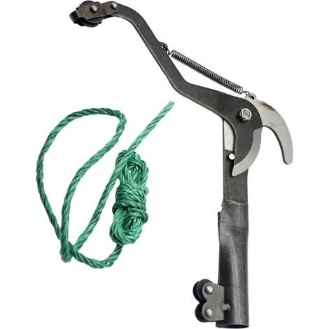 High-altitude pruner, extendable saw head without pole, high-altitude outdoor branch cutter with rope, branch cutter for fruit trees (1/4)