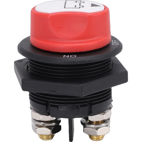 Interrupteur d'isolateur de batterie 200A DC, maître de coupure de courant avec poignée amovible, empêche les fuites électriques (1/5)