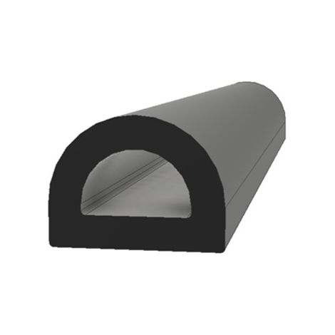 Joint d'étanchéité RS PRO noir, 20m x 6 mm x 8mm ( Prix pour Bobine de 20 Mètres )