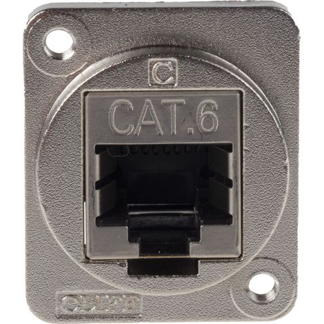 Connecteur RJ45 RS PRO Femelle, Blindé Montage panneau, ports Droit ( Prix pour 1 ) (1/4)