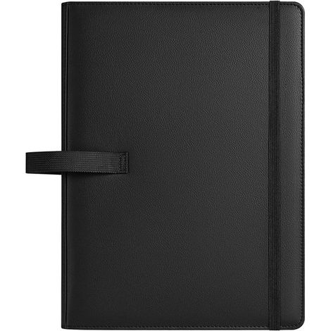 Carpeta de música de piel sintética - Organizador de documentos - Organiza tu música - Ajuste multiagarre - Tamaño A4 - Negro (1/5)