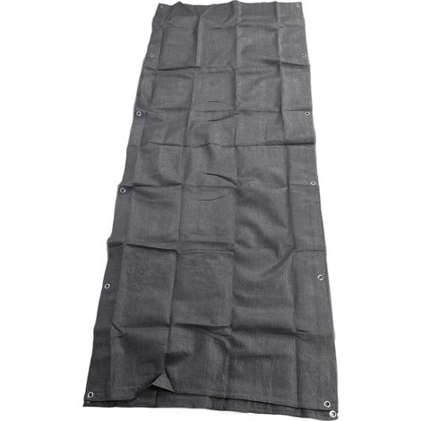 Brise-vue de balcon en PEHD avec protection UV, gris foncé, idéal pour terrasse, patio, jardin ou piscine. (1/5)