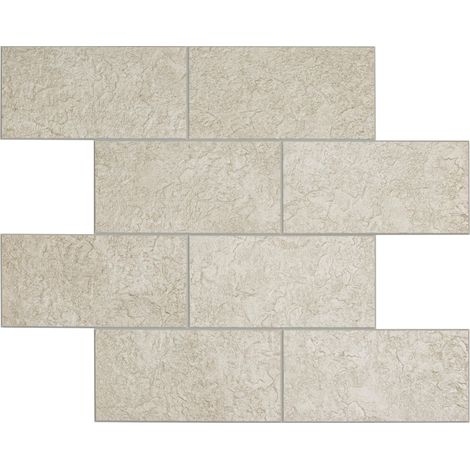 d-c-fix adesivi per piastrelle da parete – set da 6 Sand Stone (30,5 x 30,5 cm) – piastrelle adesive per cucina, bagno & paraschizzi – autoadesive & impermeabili (1/4)