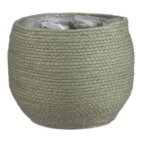 Panier décoratif naturel style rustique vert D26 rangement intérieur extérieur - PANGIVO