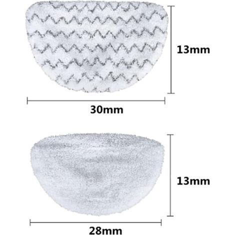 YanBan Lot de 6 tampons de balai à vapeur compatibles avec Bissell PowerFrsh 1806 1940 1544 1440 les séries, pièce de rechange modèle 5938203-2633 (petite taille) (1/4)