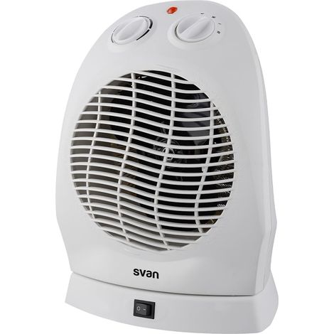 Chauffage Convecteur Électrique Basse Consommation, 3 Niveaux Fonctionnement, 2000 W. SCEV2001V. Thermostat Manuel, Ventilateur Turbo, Voyant, Protection Surchauffe, Blanc, 20 m2 (1/5)