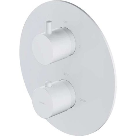 OMNIRES Y - Unterputz-Thermostatarmatur, für 2 Verbraucher, weiß matt Y1236ROWM (1/2)