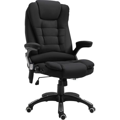 Silla de oficina ergonómica con función masaje y calefacción negra HOMVRA (1/4)