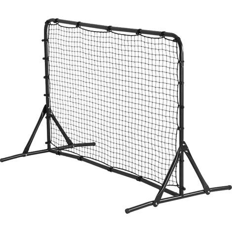 Rete di rimbalzo per calcio, tubo in ferro resistente, attrezzo di allenamento portatile, rosso (1/2)