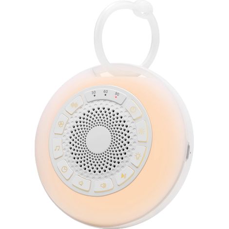 Portable white noise generator: 26 soothing music tracks, with a night light to help your baby fall asleep 3 modes and 7 light colors (1/5)