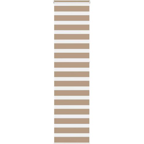 Doppelrollo Sandbraun 60x230 cm Stoffbreite 55,9 cm Polyester