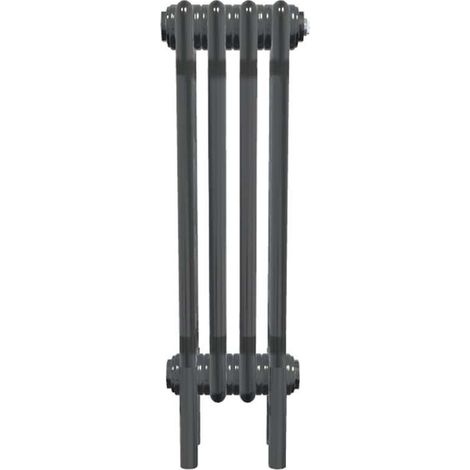 Bircham - Bare Metal Lacquer 3 Column Radiator H600mm  x W204mm