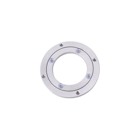 Plateau tournant robuste en alliage d'aluminium avec roulement pivotant, style Lazy Susan, pour table à manger ronde. Accessoires pour plateau tournant fluide, 140 mm
