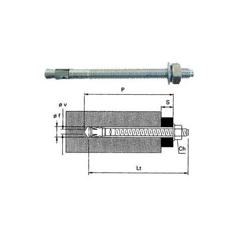 TASSELLI ANCORA ZINCATO 10/50 L124 PZ20