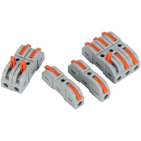 36Pièces Connecteurs Electriques Rapide avec Levier, Bornes de Connexion,1-Fil 2-Entrées et Peut être Librement Combiné,electrique PA/PC Ignifuge (1/4)