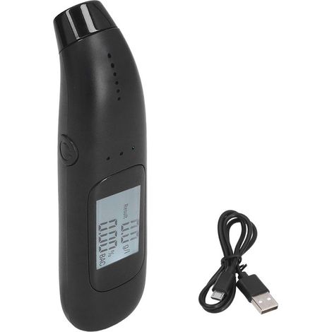 Testeur d'Alcool Portable Haute Précision - Alcootest à Souffle pour Conducteur, Alimentation DC5V 1A, Détection Rapide (1/5)