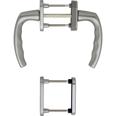 HOPPE® Fenstertürgriffgarnitur Atlanta 0530/66N/U26, Aluminium, 2266558