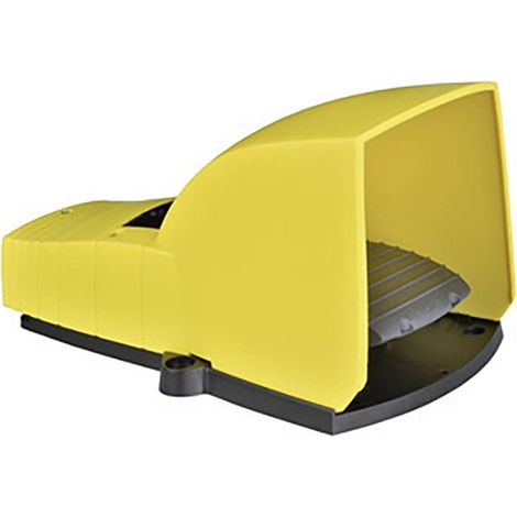 Interruttore a pedale in PLASTICA con design ergonomico e resistente all'usura.