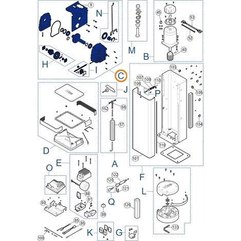AGRADABLE - código SPAMG278A00 Conjunto de motor de engranajes de repuesto M3BARR10