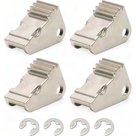 Paire de 2/4 Poignées de Porte Paddle Gear Modèle S 1042845-00-B Pièce de Rechange Universelle, Mécanisme Stable pour Quatre Portes (1/5)