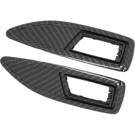 Lot de 2 Cadres d'Indicateur Latéral Répétiteur pour Vauxhall Corsa D 2006-2014, Style Fibre de Carbone, Remplaçants Auto (1/5)