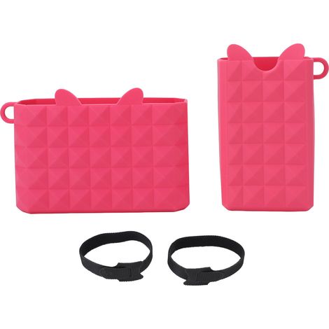 Support Téléphone Sac de Plage Silicone Étanche Rose Rouge Léger Design Aéré Pratique pour Accessoires de Plage (1/5)