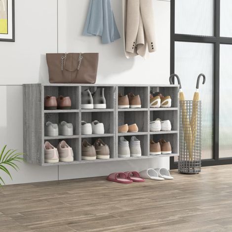 Mueble zapatero 2 uds color gris Sonoma 52,5x30x50 cm vidaXL (1/5)