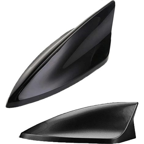 Antenne requin, aileron de requin, universelle pour voiture, antenne FM/AM, en ABS, étanche à l'eau et à la poussière (noire) (1/5)