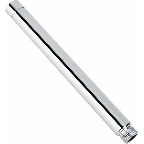 Shower Arm Extension Arm Stainless Steel Hose Pipe for Bathroom Shower Head, Thread Size G1/2 Inch,201 With Chrome Plating（6 Inch，1/2 Inch）